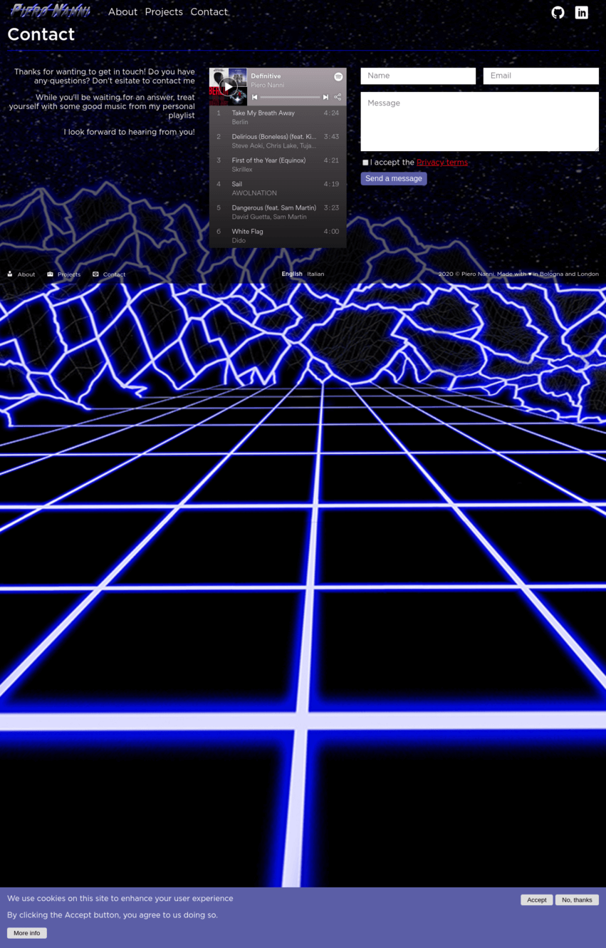 Piero Nanni.com screenshot 2